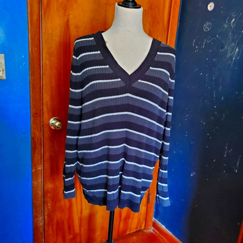 Lane Bryant Stripe Sweater Plus Size 22/24